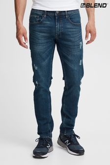 Blend Blue Jet Fit Distressed Mid Stretch Denim Jeans (Q48709) | AED97