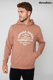 Braun - Threadbare Kapuzensweatshirt mit Vintage-Grafik (Q48721) | 37 €