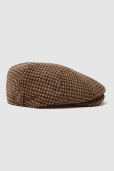Reiss Oatmeal Arbor Wool Blend Baker Boy Cap (Q48792) | ₪ 423