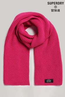 Superdry Pink Classic Knit Scarf (Q49095) | SGD 58