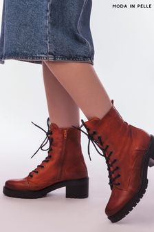 Moda In Pelle Bellzie Lace Up Leather Ankle Boots (Q49258) | 213 €
