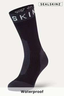 Črne vodoodporne srednje dolge nogavice z ekstremnim hladno vremenom Sealskinz Stanfield (Q49431) | €55