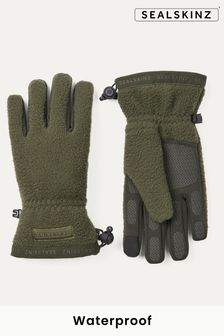 Зеленый - Коричневые непромокаемые флисовые перчатки из искусственного меха Sealskinz Hoveton (Q49446) | €53