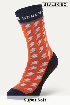 Naranja - Calcetines de hombre de largo medio con estampado meteorológico Rudham de Sealskinz (Q49455) | 21 €