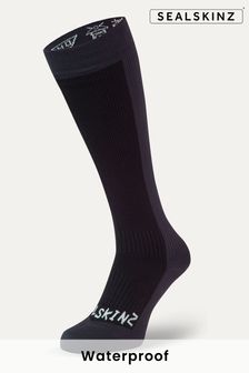 Чорний - Sealskinz Worstead Waterproof Cold Weather Knee Length Socks (Q49457) | 2 746 ₴