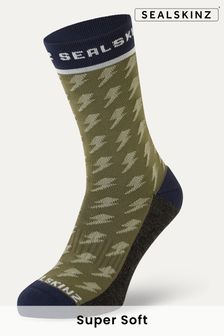 Зелений - Метеорологічні шкарпетки Sealskinz Womens Rudham середньої довжини (Q49459) | 858 ₴