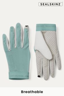 Синий - Женские перчатки с перфорацией и принтом пальм Sealskinz Paston (Q49465) | €46