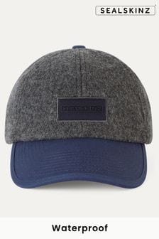 Niebieski - Nieprzemakalna czapka z czapeczką Sealskinz Wickmere z gotowanej wełny (Q49485) | 315 zł
