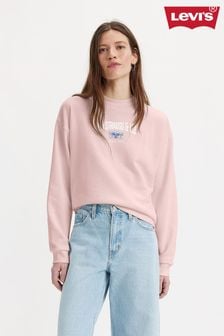 Pink - Levi's® Graphic Salinas Crewneck Sweatshirt (Q50907) | kr1 100