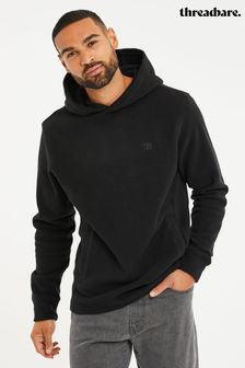 Threadbare Black Microfleece Overhead Hoodie (Q50954) | kr420