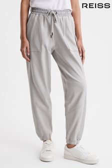 Reiss Grey Maja Cotton Blend Tracksuit Bottoms (Q51621) | $244