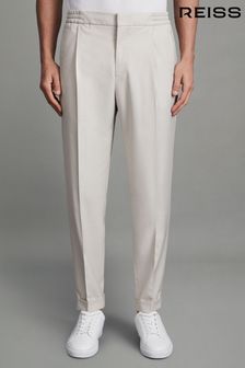 Reiss Brighton Relaxed Drawstring Trousers with Turn-Ups