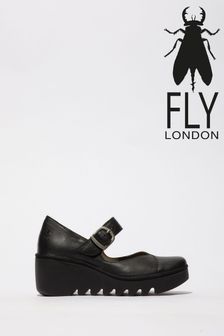 Fly London Baxe Black Shoes (Q51891) | 765 SAR
