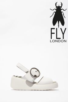 Weiß - Fly London Digo Sandalen mit Keilabsatz (Q51940) | 187 €