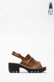 Fly London Tupi Brown Sandals (Q51941) | $224