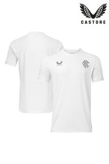 Castore Glasgow Rangers Players Travel White T-Shirt (Q52024) | €55
