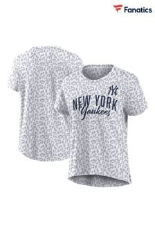 Fanatics Grey New York Yankees Fundamentals Printed T-Shirt (Q52043) | kr363