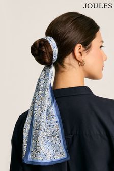 藍色 - Joules Highgrove 窄幅印花絲質圍巾 (Q52728) | NT$930