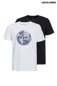 JACK & JONES Black Logo T-Shirt 2 Pack (Q52889) | 153 SAR
