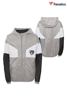 Fanatics Grey Brooklyn Nets Pick Up Game Full Zip Windbreaker (Q52988) | HK$493