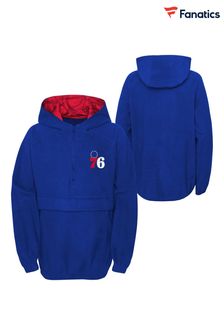 Fanatics Blue Philadelphia 76ers Paint the Court Quarter Zip Fleece Jacket (Q53015) | 236 SAR