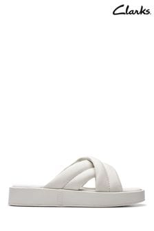 Clarks White Lea Alda Glide Sandals (Q53020) | €99