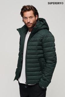Зеленый - Fuji куртка с капюшоном и узором "в елочку" Superdry (Q53408) | €198