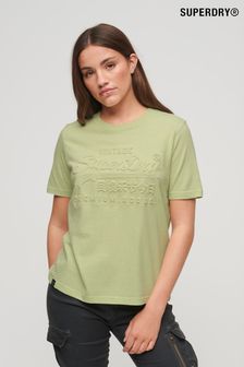 Superdry light Green Embossed Vintage Logo T-Shirt (Q53463) | 172 SAR