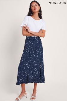 Monsoon Shiloh Spot Bias Skirt