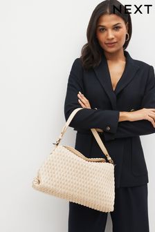 Natural Textured Shoulder Bag (Q54161) | $68
