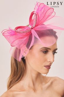 Lipsy Pink Diamante Bow Fascinator Headband (Q54236) | €31