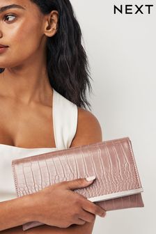 Clutch Bag With Detachable Cross-Body Chain