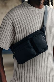 Črna - Pasna torbica z dvojnim žepom (Q54528) | €20