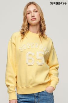 Superdry Yellow Applique Athletic Loose Sweatshirt (Q54918) | OMR26