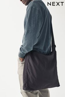 Black Nylon Messenger Bag (Q54970) | AED133