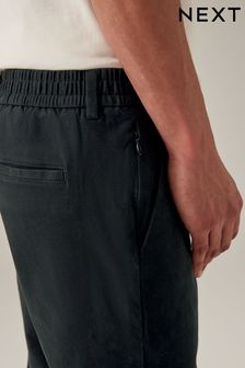 Elasticated Waist Slim Stretch Chino Trousers
