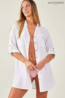 Accessorize White Beach Shirt (Q55029) | $83