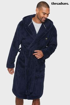 Threadbare Blue Cosy Hooded Dressing Gown (Q55504) | TRY 1.156
