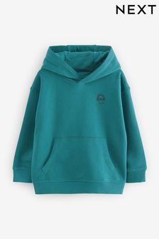 Синьо-зелений - Plain Jersey Hoodie (3-16yrs) (Q55645) | 353 ₴ - 549 ₴