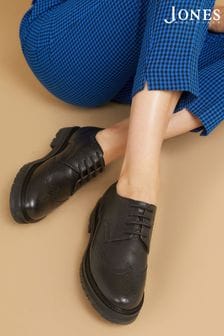 Jones Bootmaker Ladies Lace Smart Black Shoes (Q55675) | kr1,155