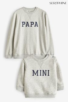 Seraphine Grey Kevin Daddy & Mini Sweatshirt (Q55844) | NT$3,220
