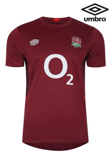 Umbro Red/Black England Gym Rugby T-Shirt (Q55961) | €61