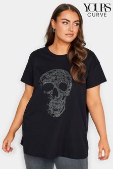 Oversized t shirt womens black 2025
