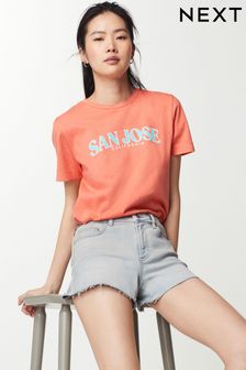 San Jose - Camiseta de manga corta con cuello redondo Beach City (Q56187) | 24 €