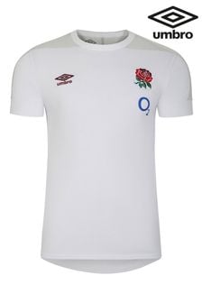 Umbro White England Presentation Rugby T-Shirt SS (O2) Jnr (Q56403) | $64