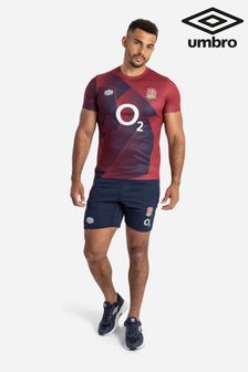 Czerwony biały - Umbro England Warm Up Rugby Shirt (Q56415) | 345 zł