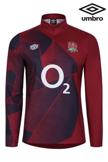 Umbro Red England Warm Up Rugby Mid Layer Top (02) Jnr (Q56439) | €88