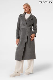 Forever New Grey Eve Felled Coat (Q57189) | €234