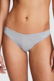 Siva Medium Heather - Roza bombažne bikini spodnjice Victoria's Secret (Q57326) | €10