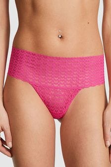 Victoria's Secret PINK Enchanted Pink Heart Lace Thong Knickers (Q57362) | €12